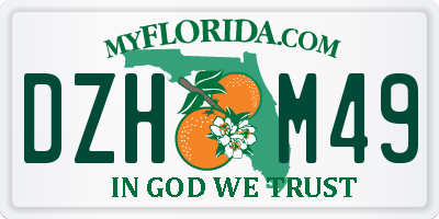 FL license plate DZHM49