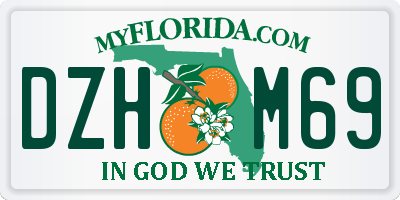 FL license plate DZHM69