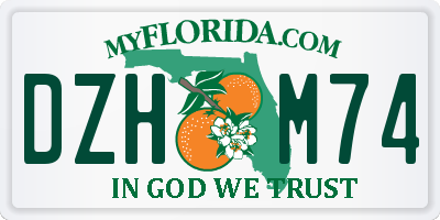 FL license plate DZHM74