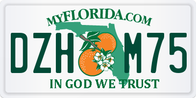 FL license plate DZHM75