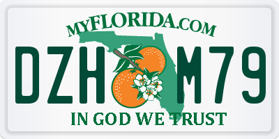 FL license plate DZHM79