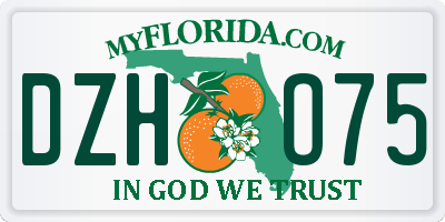 FL license plate DZHO75