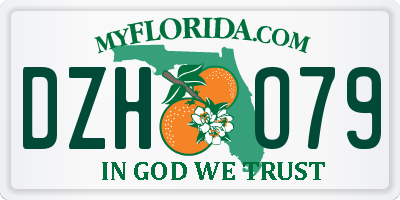 FL license plate DZHO79