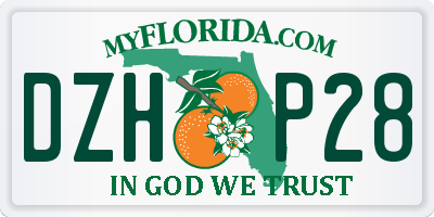 FL license plate DZHP28