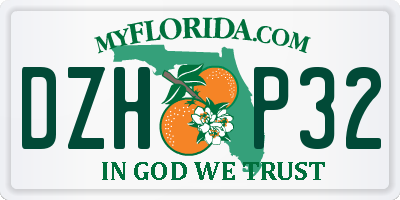 FL license plate DZHP32