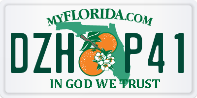 FL license plate DZHP41