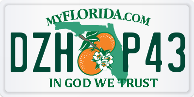 FL license plate DZHP43