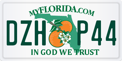 FL license plate DZHP44