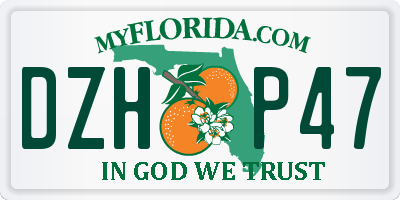 FL license plate DZHP47