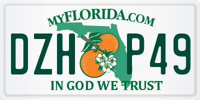 FL license plate DZHP49