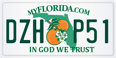 FL license plate DZHP51