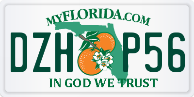 FL license plate DZHP56