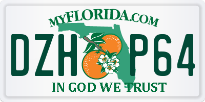 FL license plate DZHP64