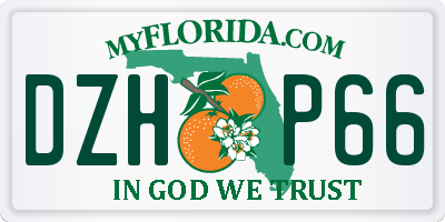 FL license plate DZHP66