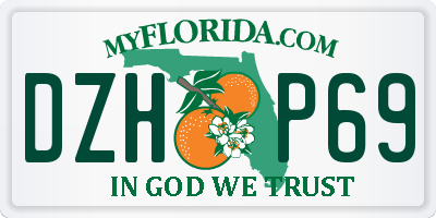 FL license plate DZHP69