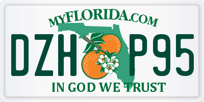 FL license plate DZHP95