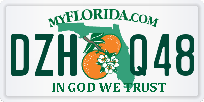FL license plate DZHQ48