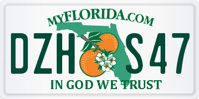 FL license plate DZHS47