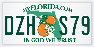 FL license plate DZHS79