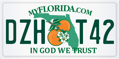 FL license plate DZHT42