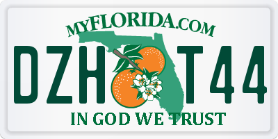 FL license plate DZHT44