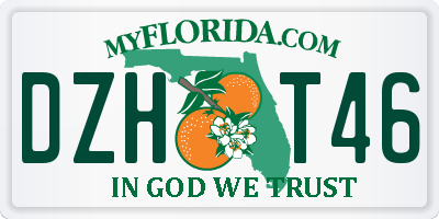FL license plate DZHT46