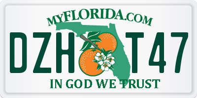 FL license plate DZHT47
