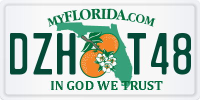 FL license plate DZHT48