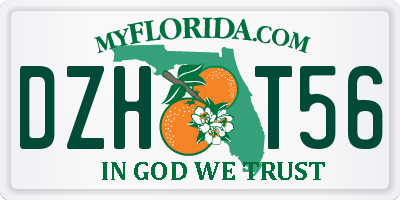 FL license plate DZHT56