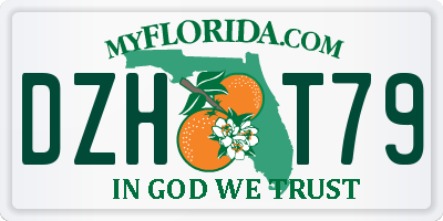 FL license plate DZHT79