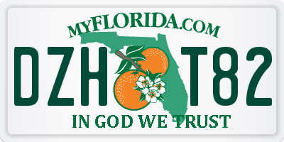 FL license plate DZHT82
