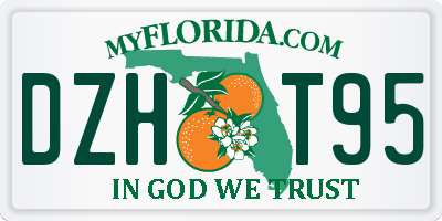FL license plate DZHT95