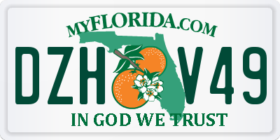 FL license plate DZHV49