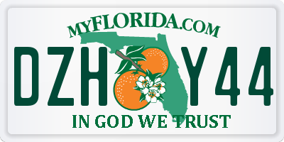FL license plate DZHY44