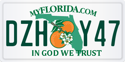 FL license plate DZHY47