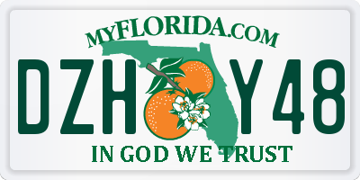 FL license plate DZHY48