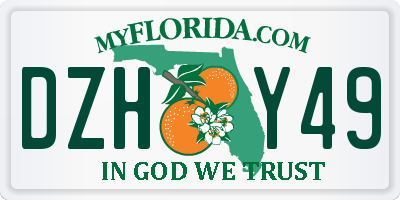 FL license plate DZHY49
