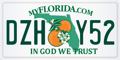 FL license plate DZHY52