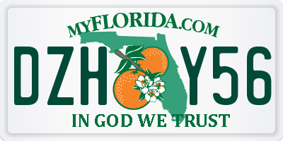 FL license plate DZHY56