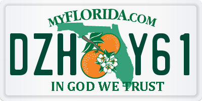 FL license plate DZHY61