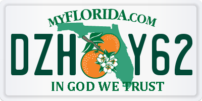 FL license plate DZHY62