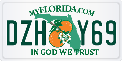 FL license plate DZHY69