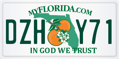 FL license plate DZHY71