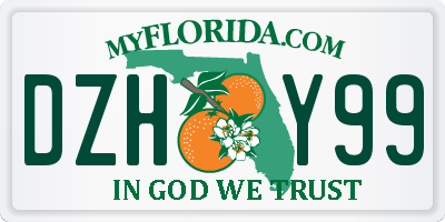 FL license plate DZHY99