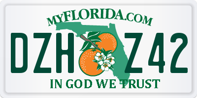FL license plate DZHZ42