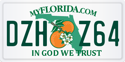 FL license plate DZHZ64