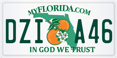 FL license plate DZIA46