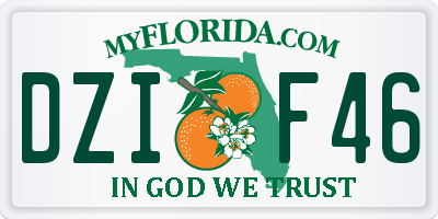 FL license plate DZIF46