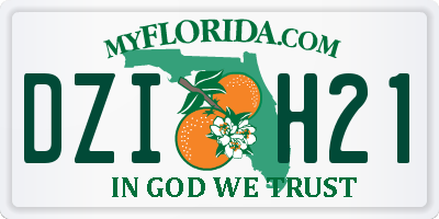 FL license plate DZIH21
