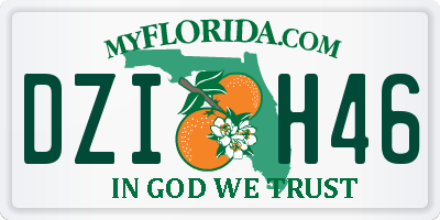 FL license plate DZIH46